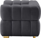 Gwen Velvet Chair: Luxurious Comfort Meets Contemporary Elegance with Customizable Legs and Tufting