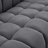 Gwen Velvet Loveseat - Luxurious Comfort & Contemporary Style with Tufting and Custom Legs Options