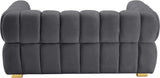 Gwen Velvet Loveseat - Luxurious Comfort & Contemporary Style with Tufting and Custom Legs Options