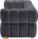 Gwen Velvet Loveseat - Luxurious Comfort & Contemporary Style with Tufting and Custom Legs Options