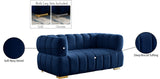 Gwen Velvet Loveseat - Luxurious Comfort & Contemporary Style with Tufting and Custom Legs Options