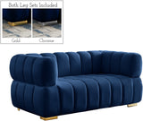 Gwen Velvet Loveseat - Luxurious Comfort & Contemporary Style with Tufting and Custom Legs Options