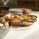 Mauviel M'Heritage M'150 B Copper Round Pan With Brass Handles