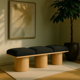 Pavilion - 3 Piece Modular Bench With Natural Base