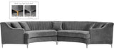 Jackson Contemporary 2-Piece Sectional Sofa with Channel Tufting, Plush Comfort, and Custom Legs