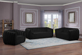 Dixie Velvet Sofa - Chic Contemporary Design with Deep Channel Tufting for Elegant Living Spaces