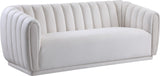 Dixie Velvet Sofa - Chic Contemporary Design with Deep Channel Tufting for Elegant Living Spaces