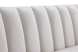 Dixie Velvet Sofa - Chic Contemporary Design with Deep Channel Tufting for Elegant Living Spaces