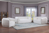 Dixie Velvet Sofa - Chic Contemporary Design with Deep Channel Tufting for Elegant Living Spaces