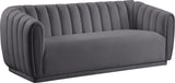 Dixie Velvet Sofa - Chic Contemporary Design with Deep Channel Tufting for Elegant Living Spaces