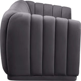 Dixie Velvet Sofa - Chic Contemporary Design with Deep Channel Tufting for Elegant Living Spaces