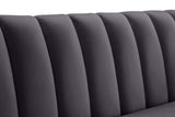 Dixie Velvet Sofa - Chic Contemporary Design with Deep Channel Tufting for Elegant Living Spaces