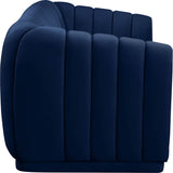 Dixie Velvet Sofa - Chic Contemporary Design with Deep Channel Tufting for Elegant Living Spaces