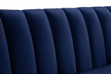 Dixie Velvet Sofa - Chic Contemporary Design with Deep Channel Tufting for Elegant Living Spaces