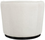 Mylah Chair – Luxurious Polyester Fabric Accent Chair with Black Solid Wood Base for Cozy Spaces