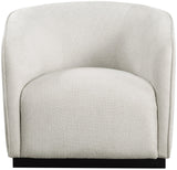 Mylah Chair – Luxurious Polyester Fabric Accent Chair with Black Solid Wood Base for Cozy Spaces