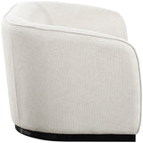 Mylah Loveseat - Contemporary Soft Upholstered Seating with Durable Black Wood Base for Cozy Spaces