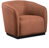 Mylah Chair – Luxurious Polyester Fabric Accent Chair with Black Solid Wood Base for Cozy Spaces