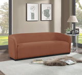 Mylah Sofa - Elegant Contemporary Design with Soft Fabric and Sturdy Black Wood Base for Your Home