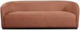 Mylah Sofa - Elegant Contemporary Design with Soft Fabric and Sturdy Black Wood Base for Your Home