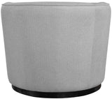 Mylah Chair – Luxurious Polyester Fabric Accent Chair with Black Solid Wood Base for Cozy Spaces