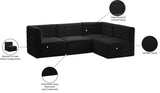 Quincy Velvet Modular Sectional Sofa - Elegant Comfort with Modern Style and Versatile Configurations