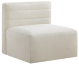 Quincy Modular Armless Chair - Elegant Contemporary Design with Cloud-Like Comfort and Tufting