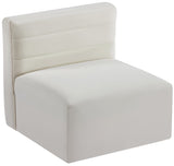 Quincy Modular Armless Chair - Elegant Contemporary Design with Cloud-Like Comfort and Tufting