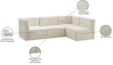 Quincy Velvet Modular Sectional Sofa - Contemporary Design with Cloud-Like Comfort and Style