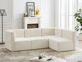 Quincy Velvet Modular Sectional Sofa - Contemporary Design with Cloud-Like Comfort and Style