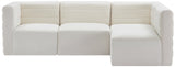 Quincy Velvet Modular Sectional Sofa - Contemporary Design with Cloud-Like Comfort and Style