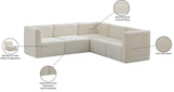 Quincy Velvet Modular Sectional Sofa - Contemporary Design with Cloud-Like Comfort and Style