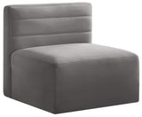 Quincy Modular Armless Chair - Elegant Contemporary Design with Cloud-Like Comfort and Tufting