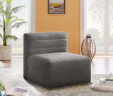 Quincy Modular Armless Chair - Elegant Contemporary Design with Cloud-Like Comfort and Tufting
