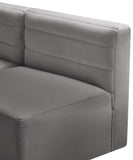 Quincy Modular Armless Chair - Elegant Contemporary Design with Cloud-Like Comfort and Tufting
