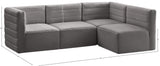 Quincy Velvet Modular Sectional Sofa - Modern Elegance with Cloud-Like Comfort & Stylish Design