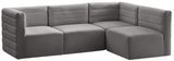 Quincy Velvet Modular Sectional Sofa - Modern Elegance with Cloud-Like Comfort & Stylish Design