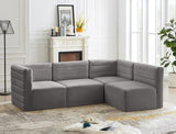 Quincy Velvet Modular Sectional Sofa - Modern Elegance with Cloud-Like Comfort & Stylish Design