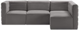 Quincy Velvet Modular Sectional Sofa - Modern Elegance with Cloud-Like Comfort & Stylish Design