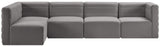 Quincy Velvet Modular Sectional Sofa - Modern Elegance with Cloud-Like Comfort & Stylish Design