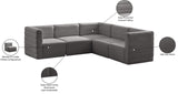 Quincy Velvet Modular Sectional Sofa - Modern Elegance with Cloud-Like Comfort & Stylish Design