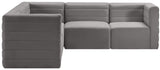Quincy Velvet Modular Sectional Sofa - Modern Elegance with Cloud-Like Comfort & Stylish Design