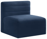 Quincy Modular Armless Chair - Elegant Contemporary Design with Cloud-Like Comfort and Tufting