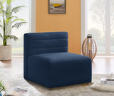 Quincy Modular Armless Chair - Elegant Contemporary Design with Cloud-Like Comfort and Tufting