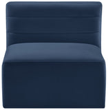 Quincy Modular Armless Chair - Elegant Contemporary Design with Cloud-Like Comfort and Tufting