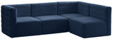 Quincy Velvet Modular Sectional Sofa - Contemporary Design with Cloud-Like Comfort and Style