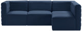 Quincy Velvet Modular Sectional Sofa - Contemporary Design with Cloud-Like Comfort and Style