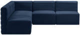 Quincy Velvet Modular Sectional Sofa - Contemporary Design with Cloud-Like Comfort and Style