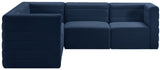 Quincy Velvet Modular Sectional Sofa - Contemporary Design with Cloud-Like Comfort and Style