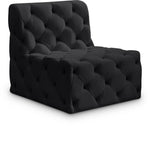 Tuft Contemporary Armless Chair with Deep Button Tufting for Modern and Stylish Living Spaces